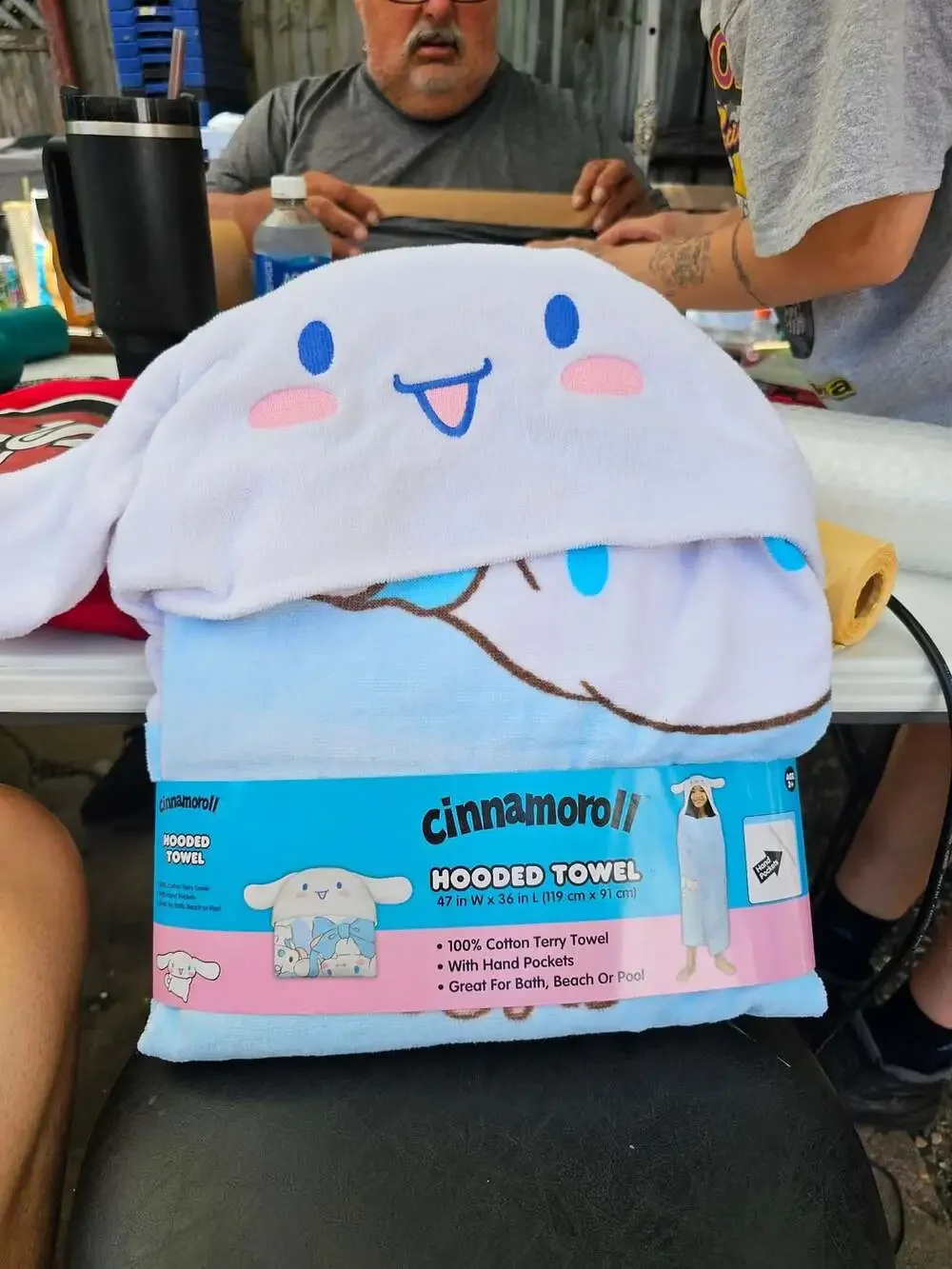 Sanrio Cinnamoroll 100% Cotton Terry Hooded Towel